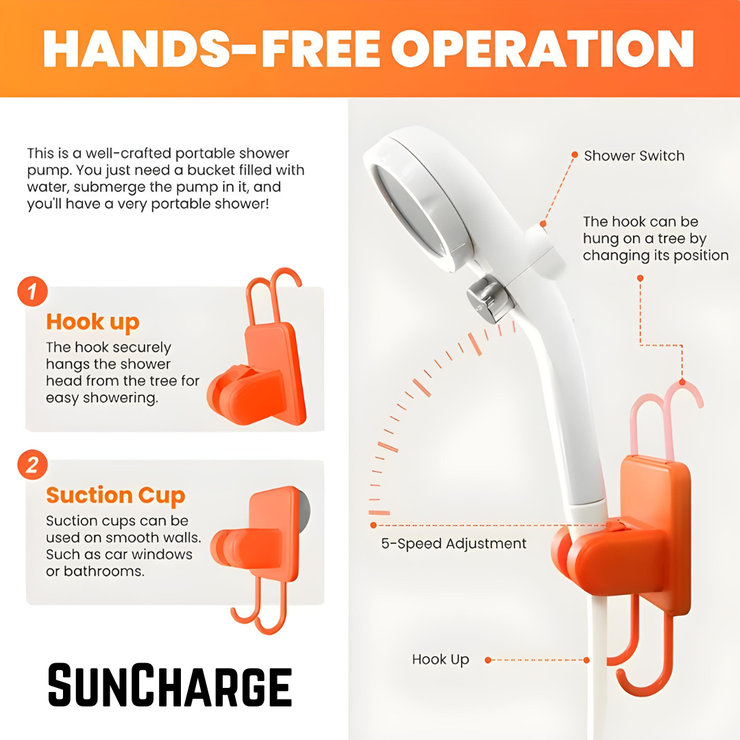SunCharge HydroJet Shower
