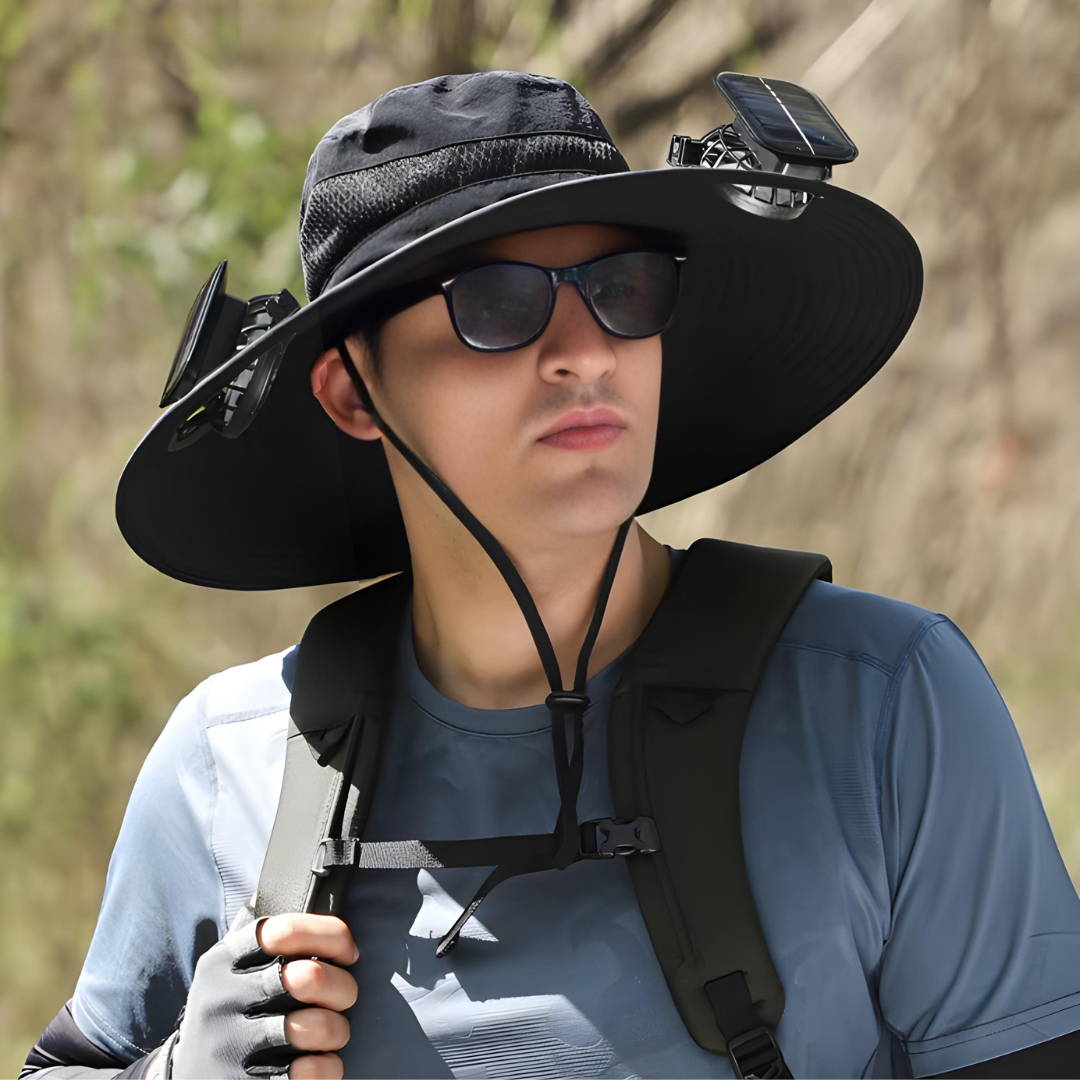 SunCharge SolarBreeze Hat™